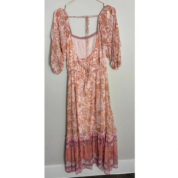 Super Natural By Secret Mission Womens Aviana Floral Maxi Dress Multicolor Sz L - Picture 10 of 10